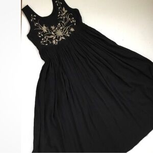 Cambridge Dry Goods Embroidered Maxi Dress Gauzy Whimsigoth Fairy